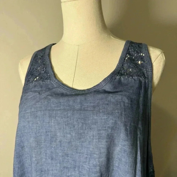 Italian design sequins eyelet dress/tunic  Size 12 artsy boho - Picture 5 of 5